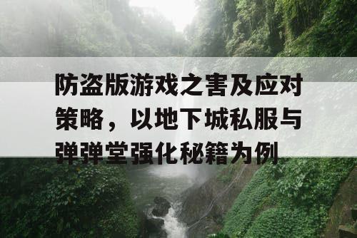 防盗版游戏之害及应对策略，以地下城私服与弹弹堂强化秘籍为例